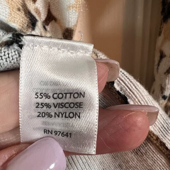 J Jill Button Up‎ Cardigan 3/4 Length Sleeves Size XS Lightweight Cotton Blend - Picture 4 of 6